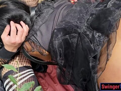 Huge jugs Thai mom public penis suck