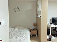 Enthousiasteling, Lieveling, Grote mammen, Fetisj, Koreaans, Masturbatie, Alleen, Tieten likken