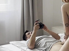 Bts Threesome Video! He Joined Us During Filming Our Lesbian Scene!
