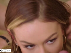 Obciąganie, Brunetka, Głebokie gardło, Twarzowy, Lizanie, Cipka, Jazda konna, Trójkąt