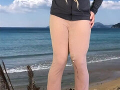 Strand, Selbstgemacht, Pissen, Solo