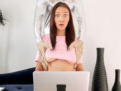 Anál, Zadok, Veľké kozy, Kuřba, Brunetka, Masturbácia, Prirodzené prsia, Teenka