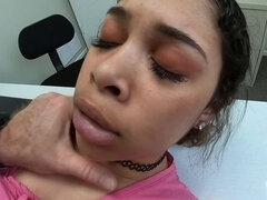 18, Brunett, Sperma shot, Ansiktsbehandling, Latina, Verklighet, Tonåring