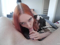 Amatőr, Cumizás, Kézimunka, Házi készítésű, Filigrán alkatú, Nézőpont, Vöröshajú, Vékony