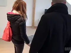 Amatør, Par, Hanrei, Tjekkisk, Penger, Offentlig, Tenåring, Kone