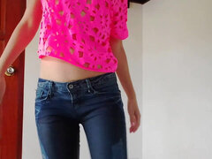Blue Jeans Wetting and Squirting