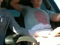 Blondine, Pik sutte, Par, Sædskud, Langt ned i halsen, Hjemmelavet, Offentlig, Sutte