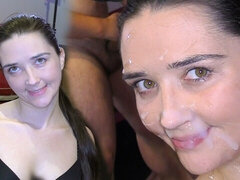 Sucer une bite, Brunette brune, Bukkaké, Groupe, Hd, Mère que j'aimerais baiser, Maman, Nénés