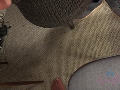 Amatör, Brunett, Fötter, Fotjobb, Flickvän, Handjobb, Underkläder, Orgasm