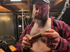 Amateur, Grosse bite, Rondelette, Tir de sperme, Poilue, Masturbation, Fumer, Solo