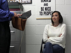 Σε στάση σκύλου στα τέσσερα, Λατίνα, Φυσικά βυζιά, Μαθήτρια, Καλσόν, Ψηλός, Έφηβος, Βυζιά