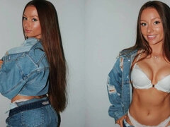 Stor stjärt, Bondage, Brunett, Galen, Dubbelpenetrering, Fitta, Slampa, Våt