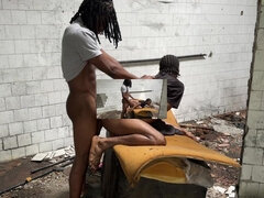 Leie, Schwarz, Blasen, Schwul, Handjob, Masturbation, Im freien