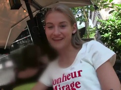 아시안, 금발의, 크림파이, 사정 샷, 헝가리인, 다른 인종간의, 일본인