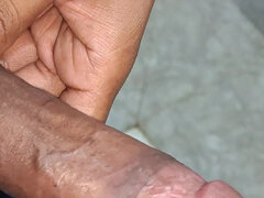 Bad, Grosser schwanz, Spermaladung, Handjob, Selbstgemacht, Indisch, Masturbation, Solo