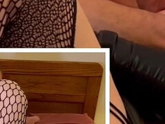 Amateur, Americano, Gorda, Abuelita, Tacones, Cuero, Orgasmo, Medias largas