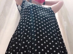 In the Shop with Your Italian Stepmother She Spies on Her as She Tries on These Sexy Clothes and Puts Her Tits in Your Face