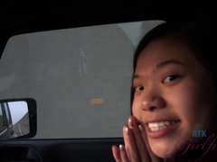 Asiatisk, Flickvän, Utomhus, Fitta, Rakad, Mager, Lång, Voyeur