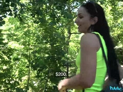 Spicy babe Kittina Clairette gets properly fucked outdoors