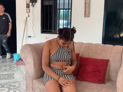 Indian Girl Pays Debt with Her Rich Ass and Lets the Cream Be Poured Into Her Mouth.