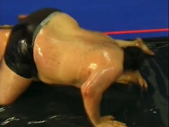 Huge blonde bbw oiled and toyed