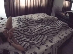 Busty Hot Brunette Masturbates On Cams