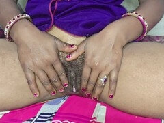 Leie, Tante, Sperma im mund, Indisch, Masturbation