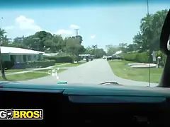 Bangbros - vanessa marie flashes her moist tits and rails ethan seeks’ rod on the fuck bus