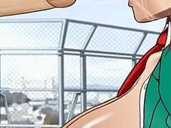 Tomo-chan the Tomboy Can Already Deepthroat His Nice Thick Cock Balls Deep for Her Very First Blowjob