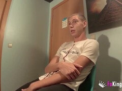 Boyfriend struggles to watch his girlfriend take on a massive black cock in this couples' test