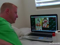 Grosser arsch, Grosser schwanz, Handjob, Hd, Absätze, Milf, Natürlichen titten, Öl