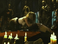 Store bryster, Blondine, Brunette, Hundestilling, Hd, Slikning, Fisse, Trekant