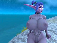 worship with large night elf caboose