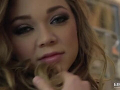 Jessie Andrews Takes Hard Doggy and Swallows Cum in Rough HD Video