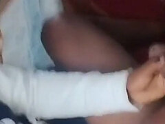 African Nanny Playing with My Black Dick When My Wife Was at Work