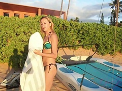 Amaterji, Plaža, Bikinke, Blondinka, Girlfriend, Muco, Koščena, Joške