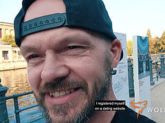 彼氏, ドイツ人, ホテル, アウトドア, 公共, タトゥー