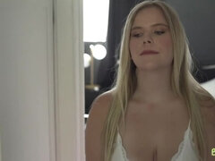 Stor stjärt, Stora tuttar, Blondin, Sperma shot, Hd