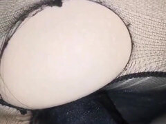 Africkej, Veľké péro, Čierne, Žena, Masturbácia, Pančucháče, Pička, Sólo