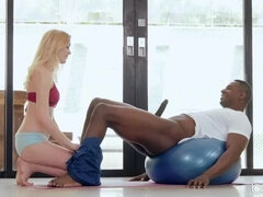 Czarny, Blondynka, Styl na pieska, Wielorasowy, Lizanie, Cipka, Nastolatki, Cycki