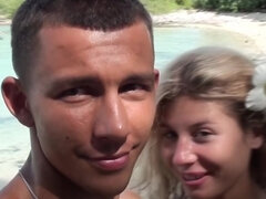 Blondin, Avsugning, Utomhus, Pov