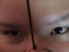 I Fuck Her Beautiful Face, I Cum Inside Her Nostrils and the Cum Comes Out of Her Mouth