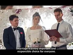 Mariée, Cocu, Conversation vulgaire, Robe, Hd, Public, Russe, Nénés