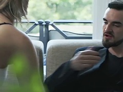 Stor kukk, Blond, Kukk suging, Par