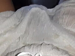 Brunette, Kjole, Hunn, Lesbisk, Slikking, Orgasme, Synsvinkel, Fitte