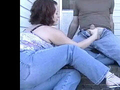 Семяизвержение, Ласковые ручки, Милф, На природе