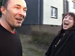 Curvy German babe gets fucked in the back of the car