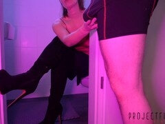 Topánky, Podpätky, Nylonové, Kancelária, Pančucháče, Sekretárka, Sukne