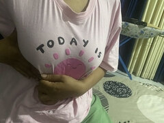 18 anos, Feito em casa, Solo chão, Adolescente, Tetas