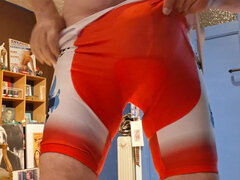 Wrestling Suit Shows Very Very Big Bulge
